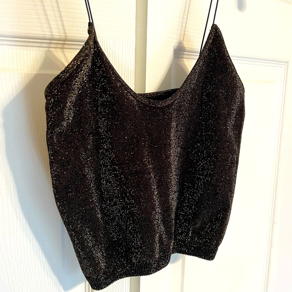 Free People Sparkly Crop Cami